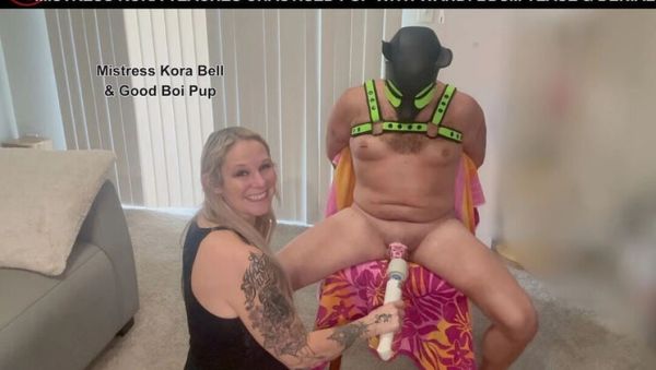 Mistress Kora Teases Locked Sissy with Hitachi Wand - Femdom Chastity Denial MILF - porntry.com - Britain on poweredporn.com
