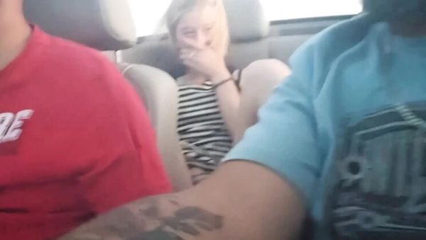 Blonde Teen Fucks Herself with Dildo in Car - Hot Amateur Homemade Sex - porntry.com - Britain on poweredporn.com