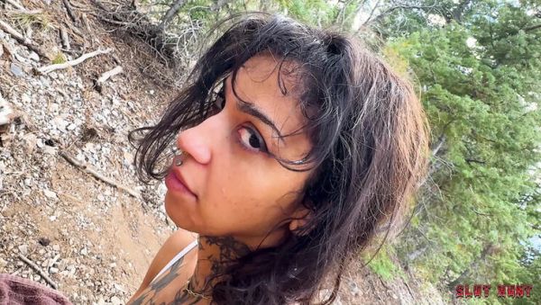 Ravyn Alexa Outdoor Slut Hunt - Rough Doggy Style Face Fucking & Creampie Filled with Cum - porntry.com - Britain on poweredporn.com