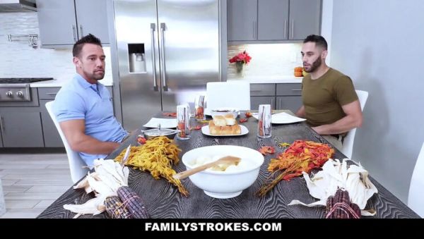 Army Soldier Fucks Stepmom's Hairy Pussy on Thanksgiving - Threesome with Johnny Castle & Phoenix Marie - veryfreeporn.com - Britain on poweredporn.com