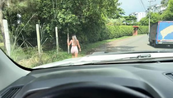 Colombian teen gets stranger's car blowjob after street workout - amateur POV sex in public - xxxfiles.com on poweredporn.com