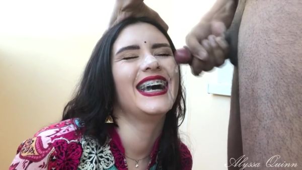 Alyssa Quinn - Deepthroat Sloppy Blowjob And Facefucked In Nature - desi-porntube.com - India on poweredporn.com