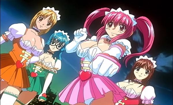 Pink pigtailed beauty in a costume rides from behind while her trimmed pussy is licked - alphaporno.com on poweredporn.com