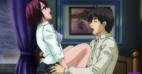 Uniformed cutie gives blowjobs while fingerbanging in a naughty anime scene - alphaporno.com on poweredporn.com