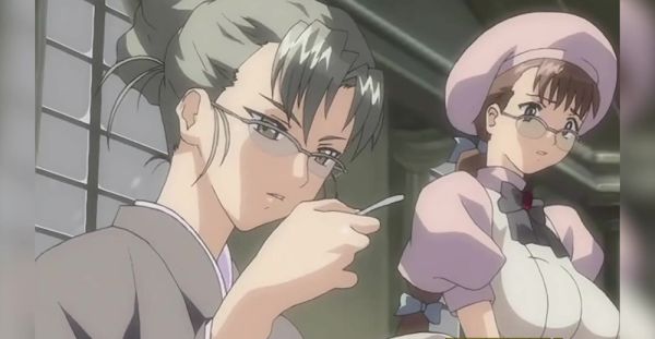 Geeky Geisha with big boobs rubs one out al fresco in a steamy animated scene - alphaporno.com on poweredporn.com