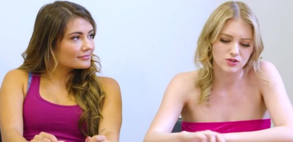 Blonde bffs having foursome after watching lesbian porn - inxxx.com on poweredporn.com