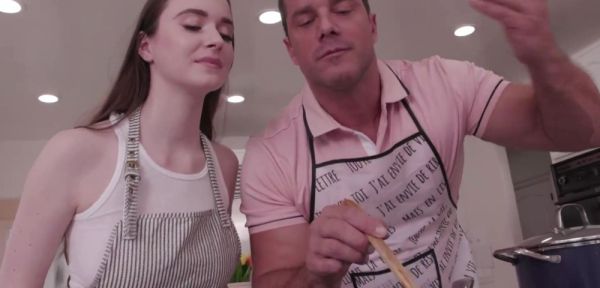ZERO TOLERANCE FILMS - Stepdad Teaches Hot Busty stepbae Anal in Kitchen Lesson Gone Wild - inxxx.com on poweredporn.com