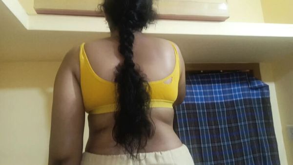 Indian Housewife Pushpa Valli Walks Alone at Home Showing Her Big Cute Ass - xxxfiles.com - India on poweredporn.com