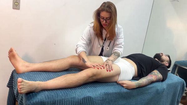 Redhead Nurse Sees My Hard Cock During Leg Check - veryfreeporn.com - Brazil - Portugal on poweredporn.com