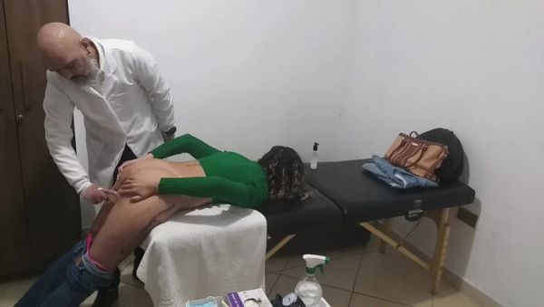 Horny MILF Gets Her Hairy Pussy and Big Ass Checked by Real Doctor - veryfreeporn.com - Portugal on poweredporn.com
