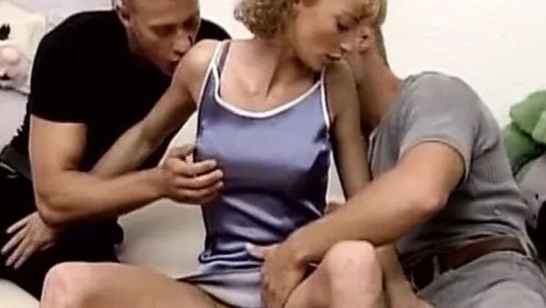 Cute German Teen Takes Huge Dicks in Double Penetration Threesome - veryfreeporn.com - Germany on poweredporn.com