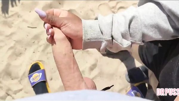 Pregnant Wife Ditched by Hubby Milks a Stranger's Giant Cock on the Beach - porntry.com on poweredporn.com
