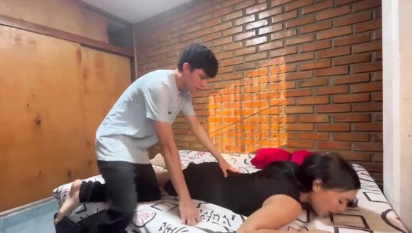 My Big-Ass Colombian Neighbor Ramon Gave Me a Relaxing Massage and Slipped His Huge Cock Inside Me - veryfreeporn.com - Colombia on poweredporn.com