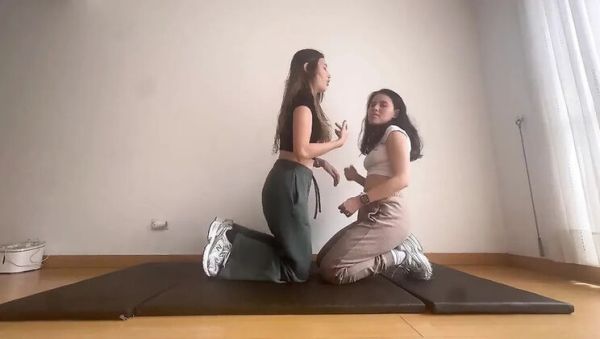 ScarlettandC Lesbian Wrestling Game – Amateur Latinas Fight for Submission - porntry.com - Spain - Colombia on poweredporn.com