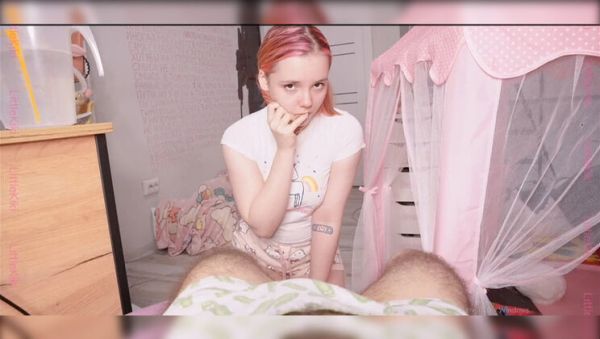 Shy Teen Stepsister Makes My Hard Dick Throb – POV Beginners First Blowjob - porntry.com on poweredporn.com