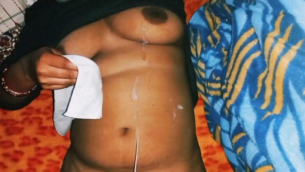 Bhabhi's Huge Natural Tits Covered in Cum After Steamy Homemade Sex - porntry.com - India on poweredporn.com