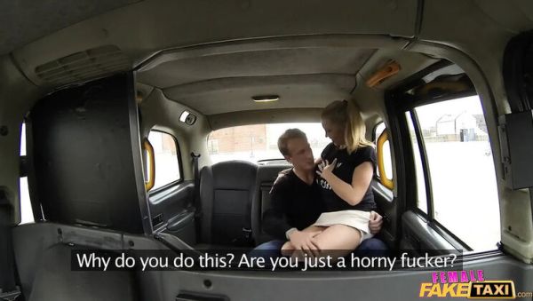 Student and Driver Fuck in Taxi - Big Tits and Cumshot - porntry.com on poweredporn.com