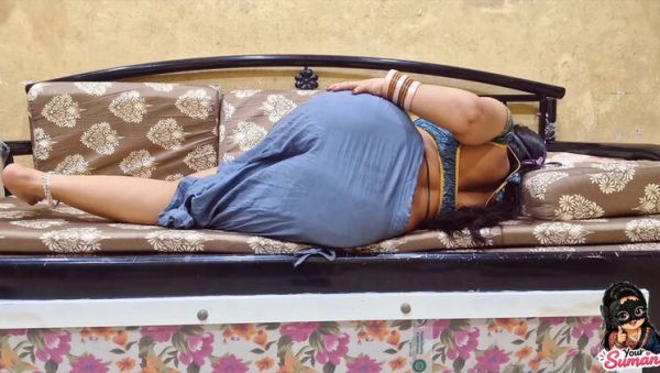 Desi Indian Stepmom Shows Off Her Huge Ass in POV Blowjob - veryfreeporn.com - India on poweredporn.com