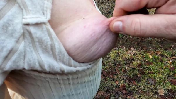 Hard Nipple Squeeze Outside - veryfreeporn.com on poweredporn.com