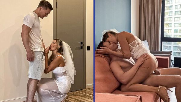 Rough Bride Cheating: Massive Cock Deep Throat & Cum In Mouth - veryfreeporn.com - Russia on poweredporn.com