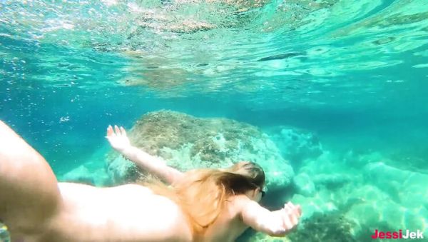 Big Ass Blonde JessiJek Gets Wild Anal on the Beach - Amazing Underwater Sex Adventure - porntry.com on poweredporn.com