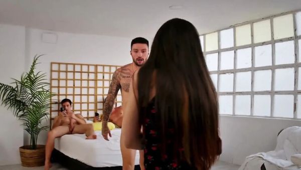 Mells Blanco Fucked Hard in Double Penetration Gang Bang - veryfreeporn.com - Spain on poweredporn.com