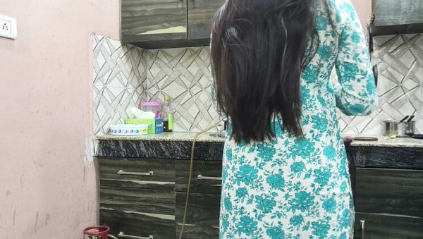 Indian Step Mom Gets Pussy and Ass Pounded by Step Son in Kitchen - porntry.com - India on poweredporn.com