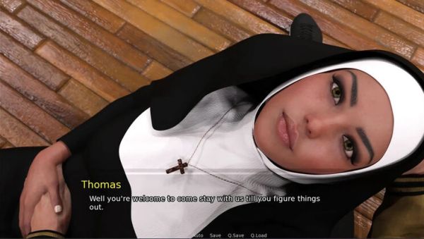 Pregnant Nun Gets a Handjob at Granny's House - 3D Hentai - porntry.com - Britain on poweredporn.com