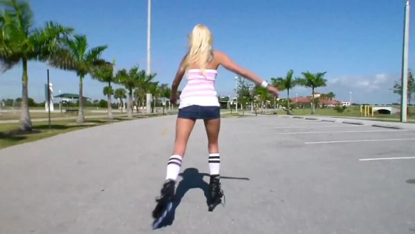 Blonde athletic babe works out her tight pussy and gets fucked hard - veryfreeporn.com - Britain - France on poweredporn.com