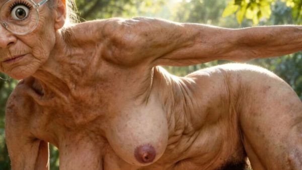 Hairy MILF Yoga Teacher Shows Pussy in Nude Outdoor Class - veryfreeporn.com - Britain on poweredporn.com