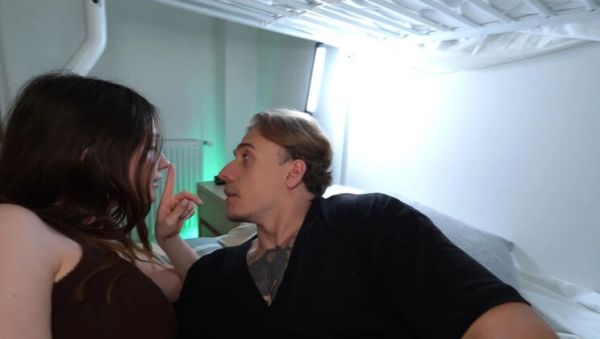 Horny Stepdaughter Wants Fucking Too! Dirty MILF Joins Tiny Teen for Hard Threesome in Hostel - porntry.com - Russia on poweredporn.com