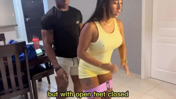 Gym Trainer's Huge BBC Fucks Horny Latina Wife - porntry.com - Spain on poweredporn.com