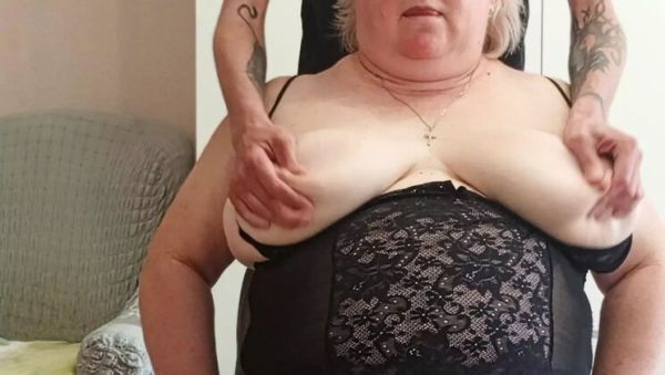Neighbor Crushes Big Natural Tits, Gets Fucked in Mouth and Cum on Tits - porntry.com on poweredporn.com