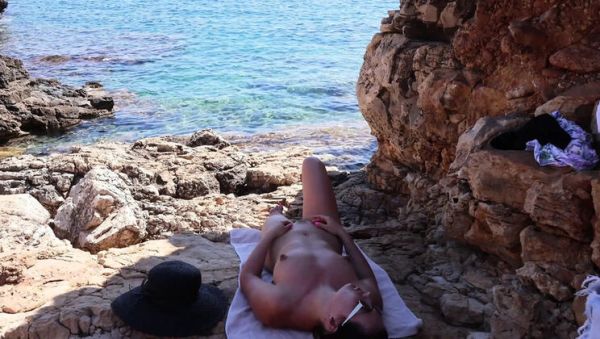 Naked on Italian Beach: Stranger Fucks Me Hard and Creampies My Hairy Pussy - porntry.com - Britain - Italy - Germany on poweredporn.com