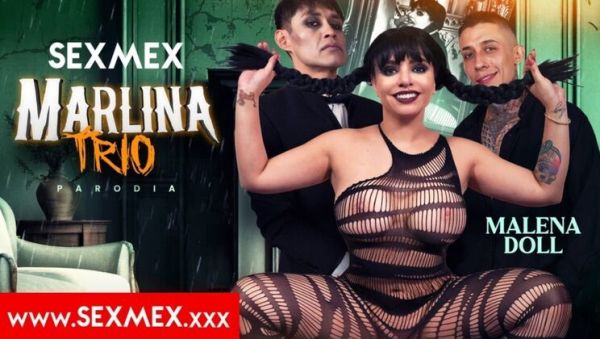 Malena Doll - Malena - Marlina - Trio Wednesday - Threesome - upornia.com on poweredporn.com