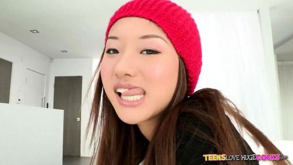 Hot Asian Teen Alina Li Takes Monster Dick Doggy Style on Bed - xxxfiles.com - Britain on poweredporn.com