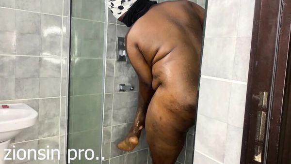Big Ass Slut Gets Fucked in the Shower by Big Black Cock - porntry.com - Ukraine on poweredporn.com