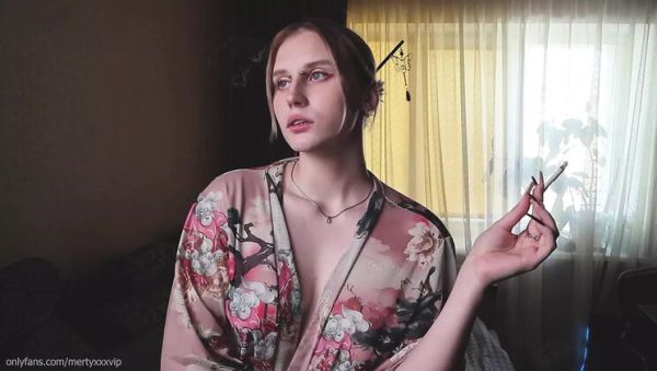 Look into My Eyes While I Smoke – Big Tits Blonde Teen Solo - porntry.com - Japan on poweredporn.com