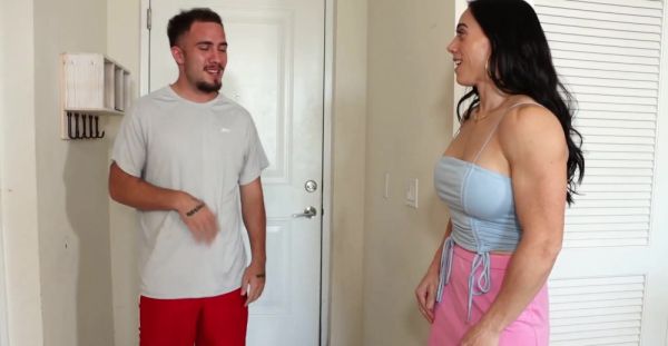 Brunette Vanessa in HD gets her fake tits bounced by a huge cock, moans through multiple positions - alphaporno.com on poweredporn.com